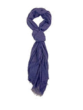 Humble Hilo Womens Woven Bohemian Style Gauze Scarf,Shawl, Head Wrap Fringed Edge Lightweight, Long Folds Small - color: Purple