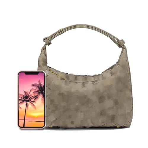Luxurious Suede Slouch Hobo Bag for Women Woven Leather Shoulder Bags Top-Handle Purses