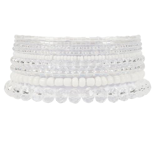 Bohemia Bracelets for Women Vintage Stackable Beads Bracelets Charm Stretch Beach Jewelry - color: Color 13