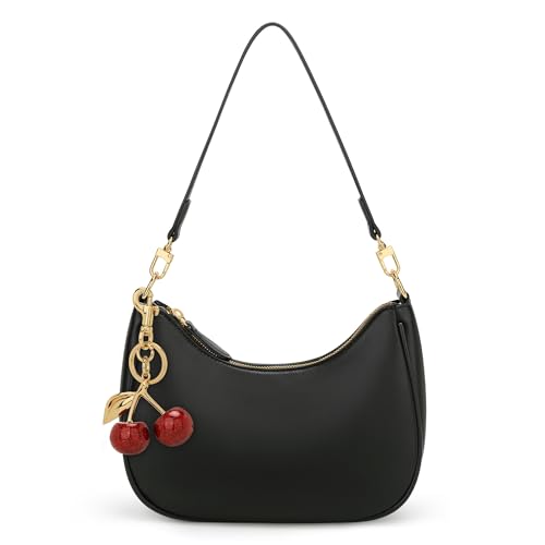 KKXIU Shoulder Bag for Women Cute Hobo Purses and Handbags Retro Clutch Underarm Purse | Cute - color: C-black