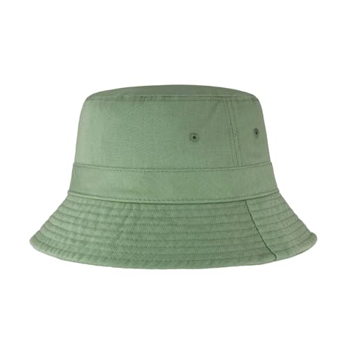 Hot Summer Bucket Hat - Trendy Cotton Sun Hat for Beach, Golf, Fishing - Fun Outdoor Vacation Boonie for Men and Women - color: Green Tea