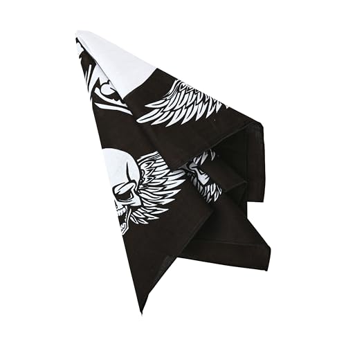 Motique Accessories Skull Bandana - color: Winged Skull
