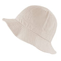 The Hat Depot Bucket Sun Hat 100% Cotton Long Brim and Deeper & Round Top Tennis Packable Summer Fashion Outdoor Hat - color: 1. Tennis - Putty, size: Small-Medium