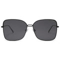 SOJOS Trendy Square Oversized Sunglasses Womens Mens UV400 Big Large Designer Shades SJ1082 - color: Black/Dark Grey