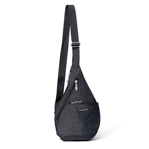 Baggallini Mini Sling - 12x7 Sling Crossbody Bag Backpack with Adjustable Shoulder Strap - color: French Navy