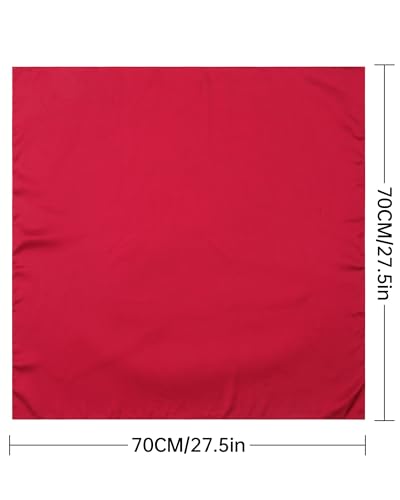 AWAYTR 27.5” Square Satin Head Scarf Hair Scarf for Women's Hair Silk Bandana for Women Silk Head Wrap for Sleeping - color: Burgundy