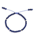 Softones 6mm Natural Stone Anklet for Women Gemstone Ankle Bracelets for Women Healing Energy Crystal Anklets Adjustable(8.5-10 Inches) - color: Lapis Lazuli