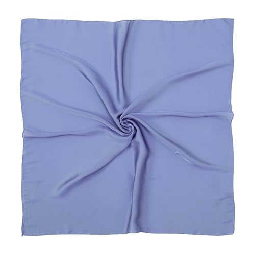 RIIQIICHY 35 Inch Head Scarf for Women Hair Scarf Like Silk Scarf Square Scarf Bandanas for Women - color: Blue