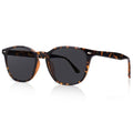 DrRelax Retro Sunglasses Womens Trendy Round Polarized Shades Sun Glasses - color: Leopard Frame Grey Lens