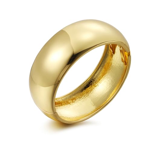 YMBYCM Gold Chunky Bangle Bracelets for Women Trendy Wide Chunky Cuff Bracelets Wrap Bracelet - style: E-G