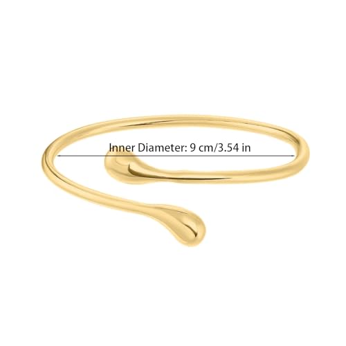 Arm Cuff Bracelet for Women Adjustable Upper Arm Cuff Bangle Boho Summer Beach Festival Jewelry - color: Gold Arm Cuff - Large