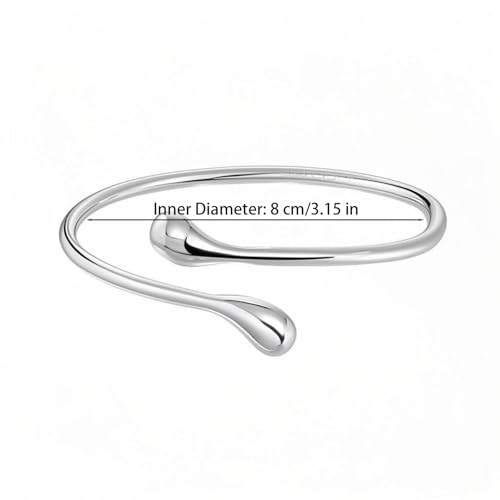 Arm Cuff Bracelet for Women Adjustable Upper Arm Cuff Bangle Boho Summer Beach Festival Jewelry - color: Silver Arm Cuff - Regular