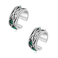 Cuff Earrings 925 Sterling Silver Ear Cuff Earrings Non-Piercing Fake Helix Cartilage Cuff Earrings Various Styles Ear Cuffs Fine Jewelry for Women - color: 2#leave earcuff