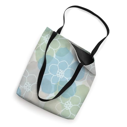 Beachy Boho Coastal Modern Floral Pattern Tote Bag