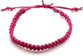 Hemp Bracelet Adjustable - color: Hot Pink