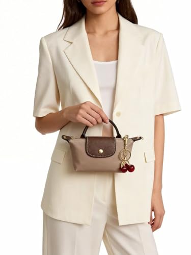 Dreubea Womens Chic Mini Bag Convertible Crossbody & Top-Handle Handbag for Everyday Elegance - color: Khaki