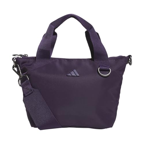 adidas Small Tote Mini Bag for Women and Men - color: Premium/Aurora Plum Purple