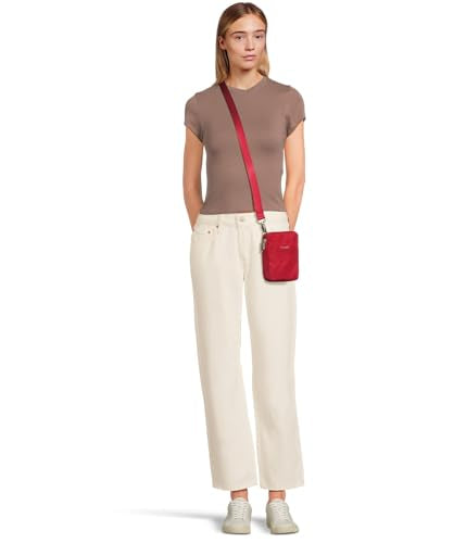 Baggallini Women's Modern Take Two Rfid Crossbody - color: Crimson Red Twill