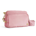Joryin Anti Theft Crossbody Bag for Women, Slash-resistant RFID Blocking Travel Purses, Small Shoulder Bag Handbag, Nylon - color: Pink