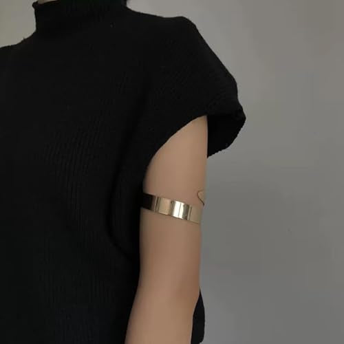 Arm Cuff Gold Arm Bracelet Handmade Upper Jewelry for Women Adjustable Bangle Armband Open Wrist Bracelets Greek Goddess Costume Halloween Costume - color: I:cuff Bracelet