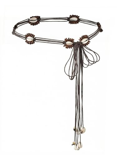 TeeYee Women Boho Rope Belts For Dresses Jeans Belt Adjustable Belt - color: 281coffe