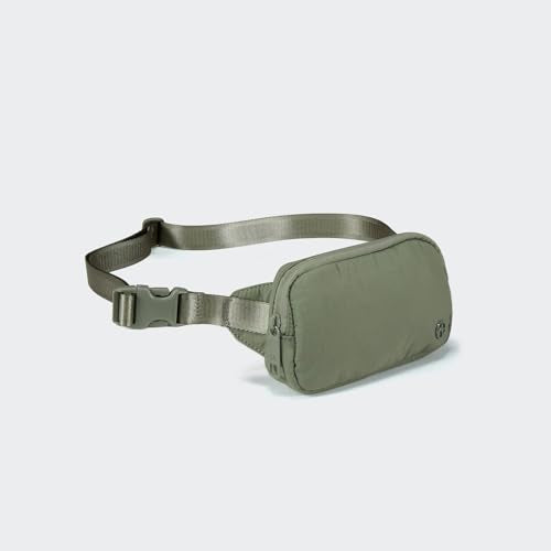 Pander Mini Belt Bag – Ultra Compact, Fits 6.7” Phone, Lipstick, Earbuds, Essentials, Small Crossbody Waist Purse, Grey Sage - color: Grey Sage