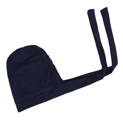 YYAOJHAO Pre Tied Bandanas Headscarf for Women - Solid Wave Chemotherapy Caps Headwrap Chemo Turban Headwear Hats - color: Navy