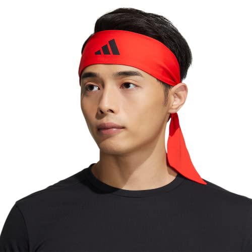 adidas Alphaskin Tie Headband - color: Tie/2/Red/Black