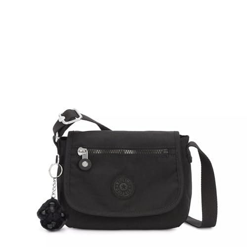 Kipling Sabian Printed Crossbody Mini Bag - color: Black Noir, size: 7.75''L x 5.75''H x 3.5''D