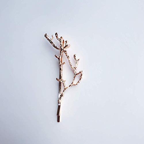 10pcs Minimalist Dainty Gold Silver Metal Hairpin Leaf Hair Clip Clamps,Metal Branches Hairpin Hair Accessories, Best Christmas Gifts