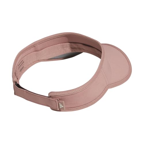 adidas Women's Superlite Visor – Lightweight Moisture-Wicking Running Tennis Hat - color: Warm Clay Pink/Wonder Alumina Grey/3