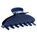 MAORULU Cute Claw Clip for Women – 4.3'' Large Acetate Hair Clips for Thick Thin Curly Long Hair, Durable Hair Clamps Non-slip Jaw Clip, Strong Hold, Stylish French Design (Navy Blue) - color: Navy Blue