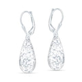 LeCalla 925 Sterling Silver Drop & Dangle Earrings for Women | Handmade Hammered Textured Drop Dangle Earring Jewelry | Women's Hammered Earrings Jewelry for Gift Mom Wife - color: Teardrop
