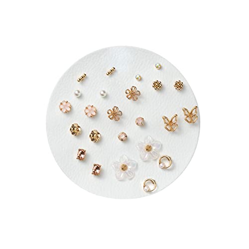 12 Pairs Acrylic Stud Set Earrings for Women, Diverse Colorful Hypoallergenic Fashion Jewelry for Special Moments Christmas Valentines Mother's day Gift