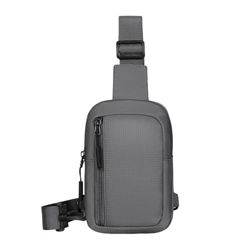 Mini Sling Bag for Men Women, Waterproof Crossbody Backpack, Lightweight Utility Chest Bag for Hiking Travel Sports (Grey-1) - color: Grey-1