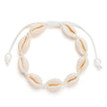 Fesciory Puka Shell Anklet for Women Summer Natural Cowrie Adjustable Ankle Bracelet, Handmade Boho Hawaiian Beach Seashell Jewelry - color: A4:Shell Anklet(Pearl)