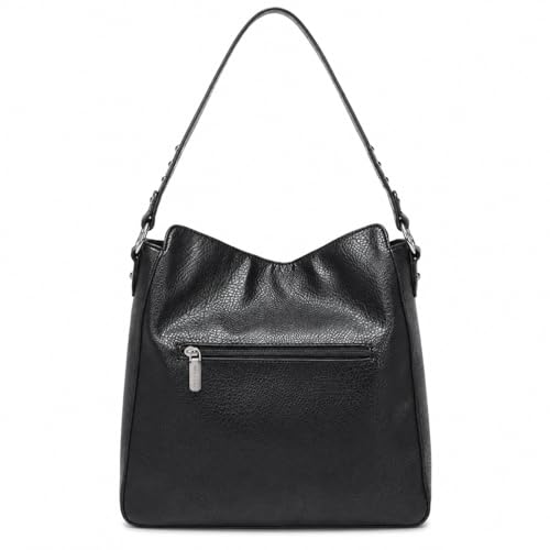 Montana West Hobo Bag for Women Crossbody Purse and Handbags Ladies Chic Shoulder Bags - color: Black