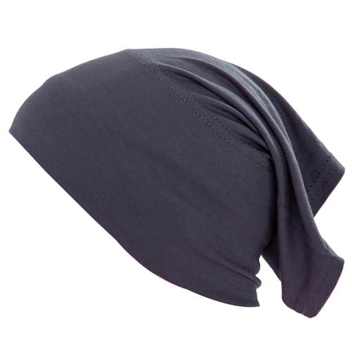 Women Under Scarf Hijab Cap Undercap Headwrap Scarf Stretch Tube Neck Cover - color: Dark Gray