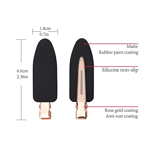 12 pieces No Bend Hair Clips, No Crease Curl Pin Clips for Makeup Application，2022 style, non-slip.Hair won't get caught between plastic attached to metal. (Morandi)… - color: Morandi