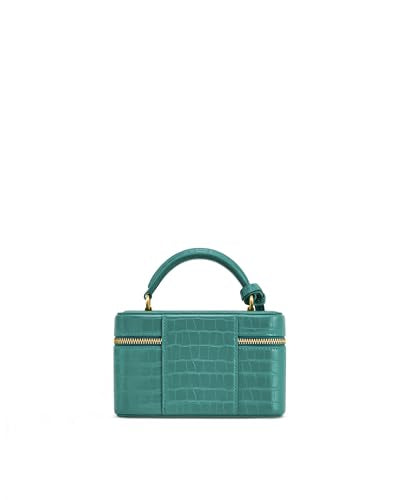 JW PEI Women's Cleo Box Shape Top Handle Bag - color: Green Croc