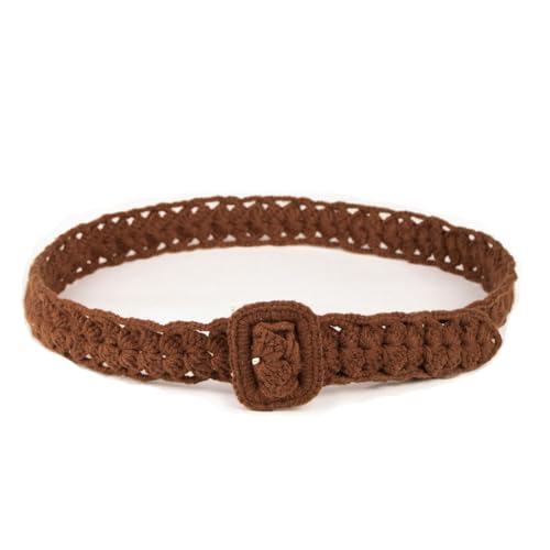 Simple Trendy Soft Cotton Rope Braided Woven Boho Waist Belt for Women Girl Medieval Bohemian for Dress Jeans
