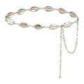 Luvatar Fashion Metal Waist Chain Belt Blouse Dress Sweater Chain Belt… - color: Silver-e8