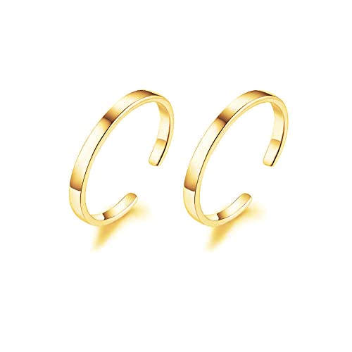 Minimalist Cuff Clip On 925 Sterling Silver Small Hoop Earrings for Women Teen Girls Cartilage Fashion Wrap No Piercing Ear Hypoallergenic - color: Gold