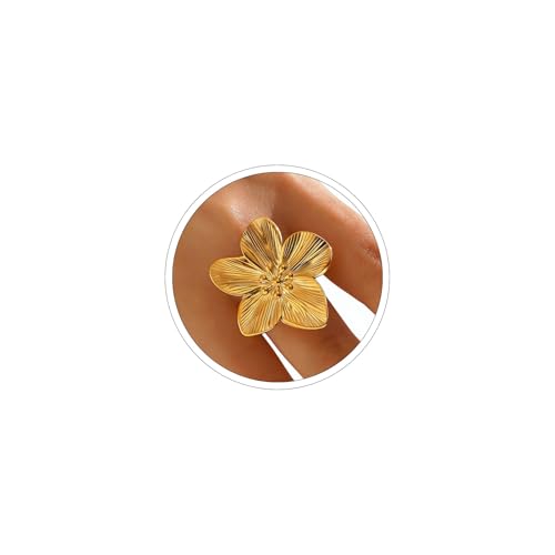 Thumb Rings for Women Chunky Gold Rings for Women Non Tarnish Stainless Steel Adjustable Rings Thumb Silver Ring Wave Curve Ring Dainty Unique Rings - style: 3 - G