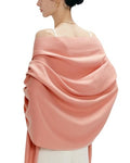 maamgic Women's Winter Scarf Soft Warm Scarf for Women Cozy Shawl Wraps for Women Lightweight Pashmina Style Wrap - color: Solid Nude Pink