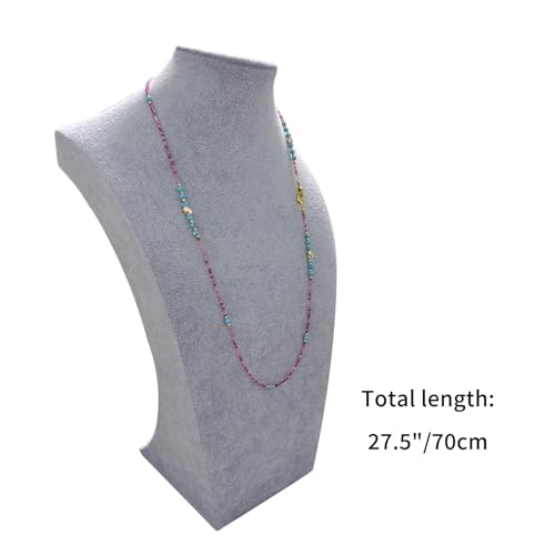 Damanse Beaded Glasses Chain,Eyeglass & Sunglass Strap For Women Stylish - color: Turquoise Design