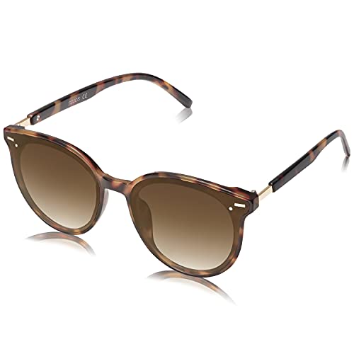 SOJOS Sunglasses Womens Trendy 2025 Classic Round Retro Vintage Shades Large Frame Sunnies SJ2067 - color: Black Tortoise Frame