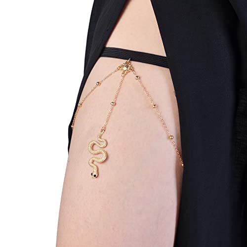 Tornito 4-8Pcs Sexy Body Chain Belly Waist Chain Necklace Summer Beach Bikini Bra Body Jewelry for Women Gold Tone - style: D:4Pcs, Gold Tone