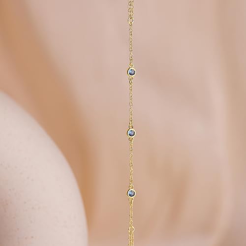 Gokeey Gold Hand Chain Bracelet for Women Trendy, Dainty 14k Gold Plated Ring Bracelet Hand Chain Finger Ring Slave Cuff Bracelet Cubic Zircon Hand Jewelry for Women Accessories - style: 3cz hand chain-Dec