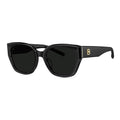 BOLON Women Trendy Cat Eye Polarized Sunglasses, Exclusive Eyewear Brand of EssilorLuxottica - color: Shiny Black/Grey Polarized Small